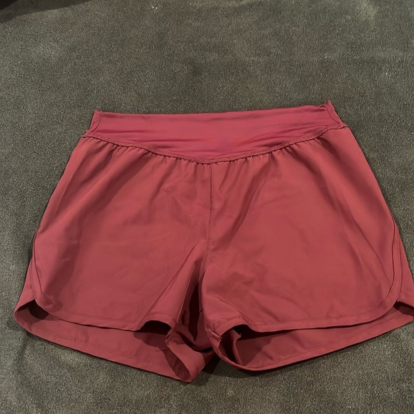 High waisted GBgirls athletic maroon shorts size small shorts - Picture 1 of 3